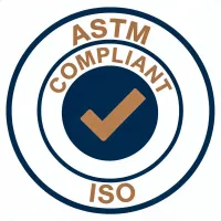 ASTM and ISO compliance mark placeholder